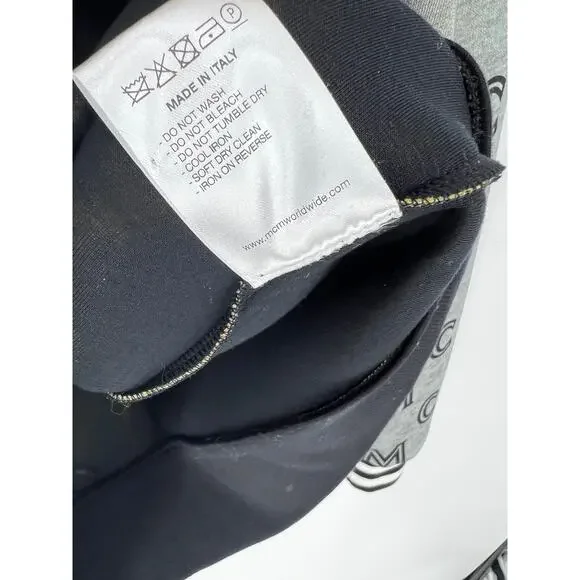 MCM Monogram Zip-up Hoodie In Grey